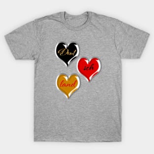 Germany Hearts - Deutsche Herzen T-Shirt